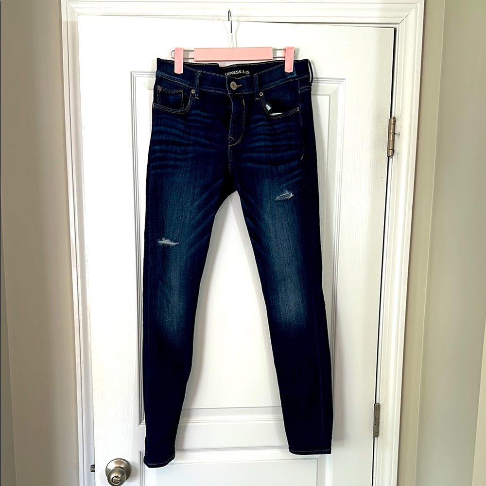 Express Midnight Blue Women's MIA jeans mid rise size 8R